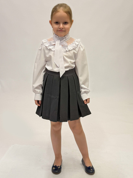 Блузка школьная бамбук для девочки 7-14 лет