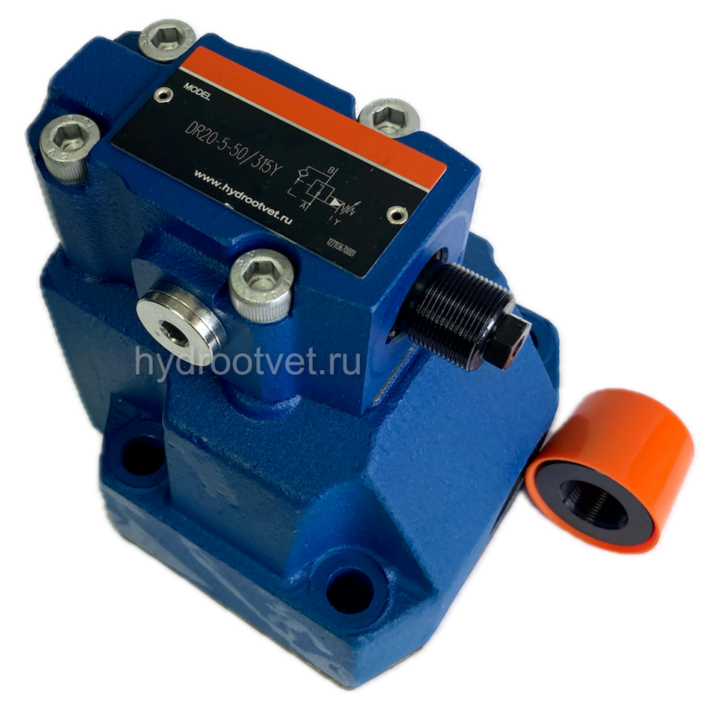 DR20-5-5X/200Y - Редукционный клапан непрямого действия Ду20 с обратным клапаном с давлением регулировки до 200 бар