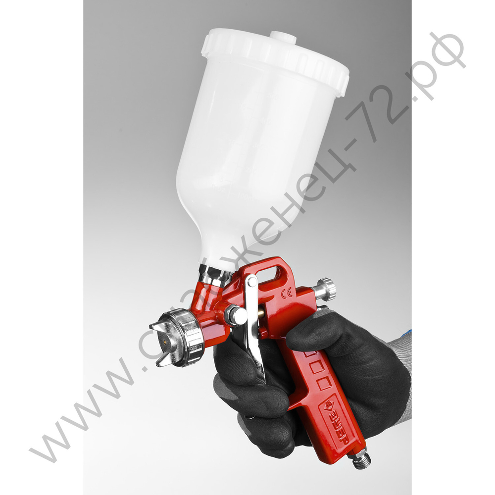 ЗУБР MS 200, 1.3 мм, пневматический краскопульт с верхним бачком (06455-1.3)