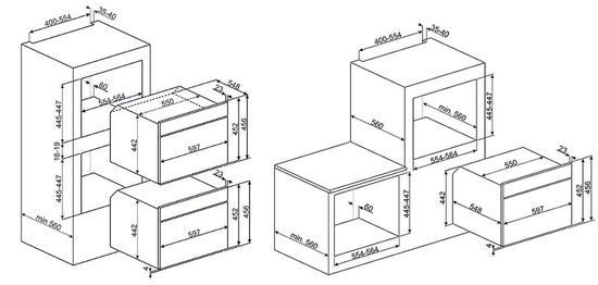 Электрический духовой шкаф Smeg SF4140VCB