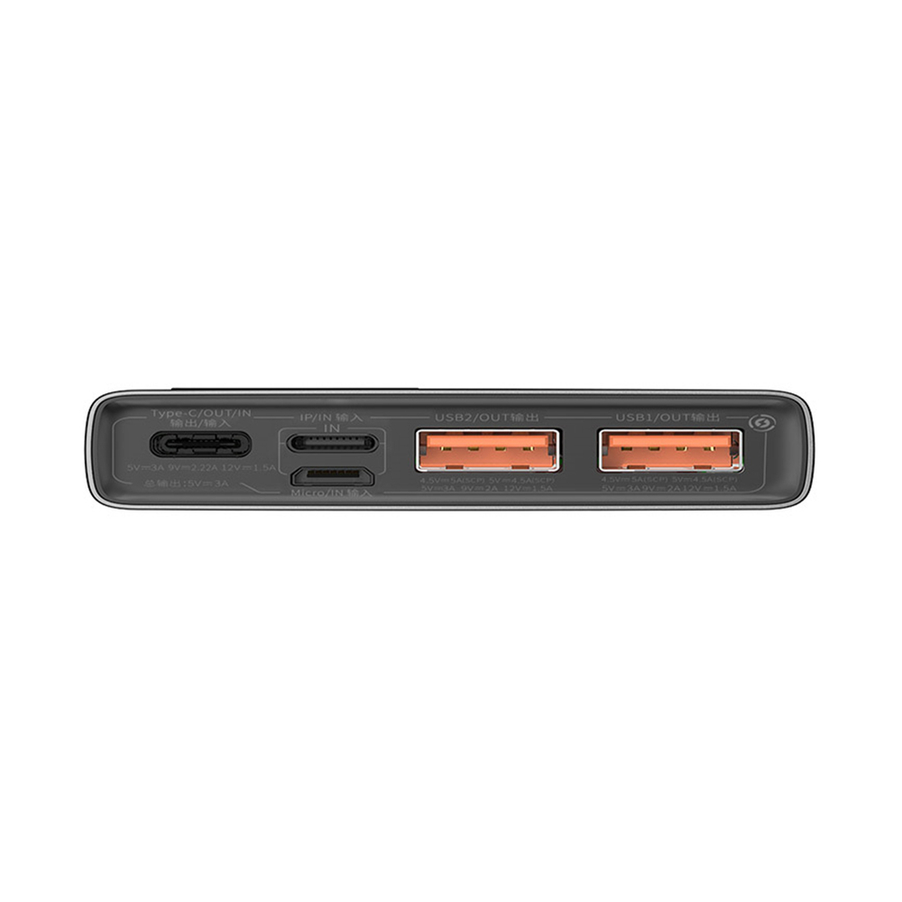 Портативный внешний аккумулятор Baseus Metal Digital Display Power Bank 10000mAh 22.5W Black