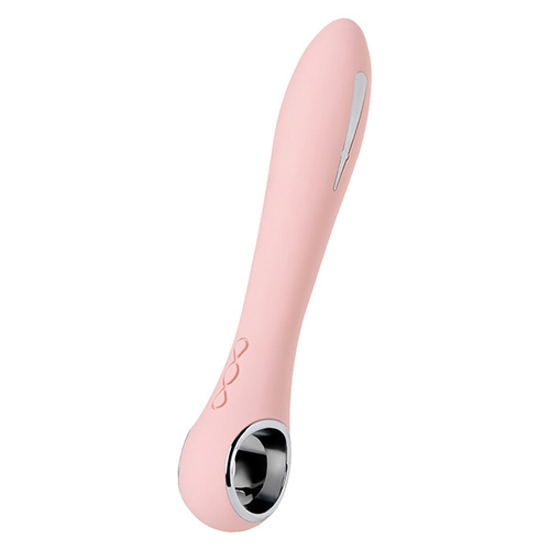 Розовый силиконовый вибратор 21см с электростимуляцией ToyFa Physics Galvani Vibe 796001