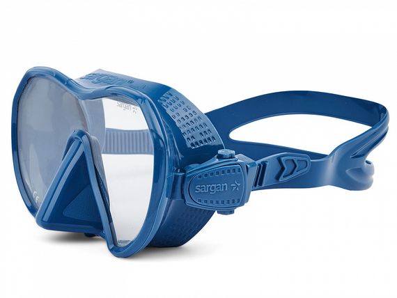 Набор маска+трубка в сумке Sargan Сталкер-Н синий/черный