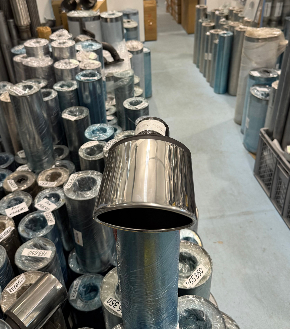 Насадка на глушитель M1-28H Эллипсная 120х80 скошенная (Пустая)