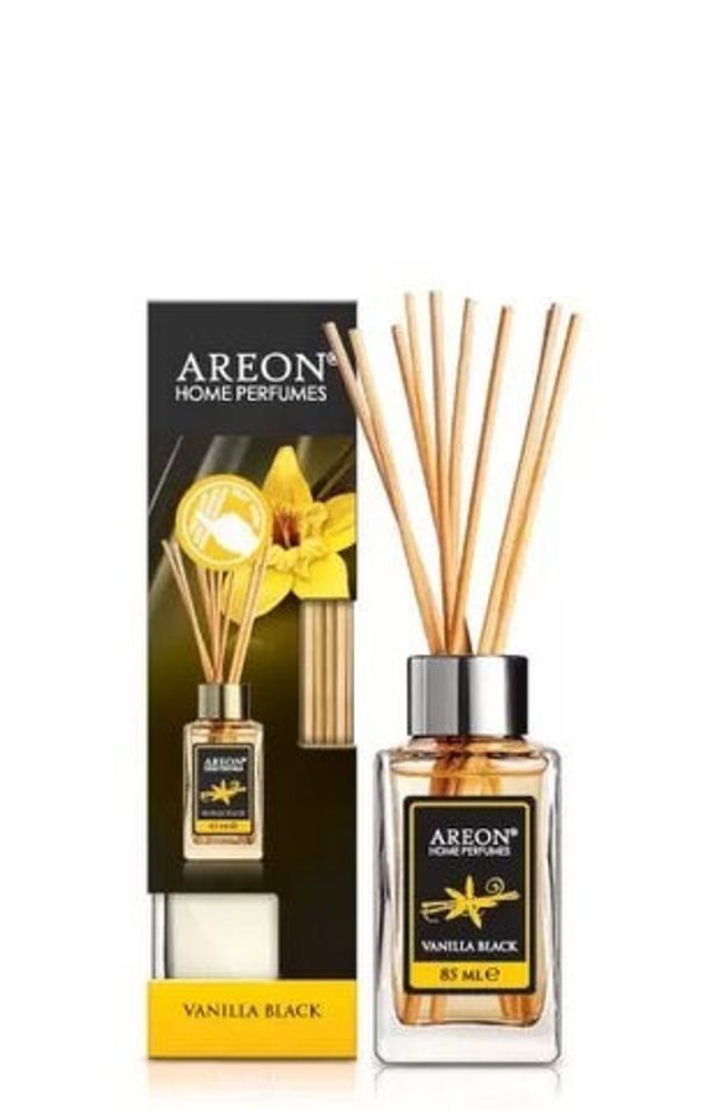 Ароматизатор бытовой 85 мл  AREON HOME PERFUME STICKS  Vanillla black (AREON)