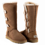 Угги Bailey Button Triplet Chestnut