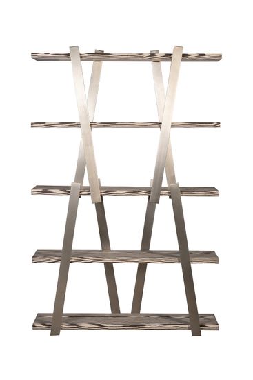 58DB-16000 Стеллаж Zebrano 120*33,5*185,5см