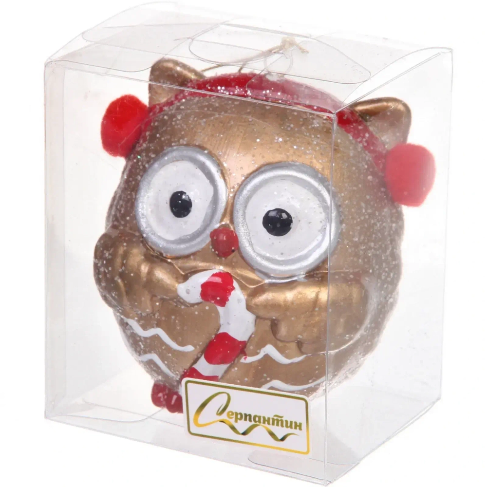 Елочная игрушка «Милая совушка» 7,5*6*8,5 см