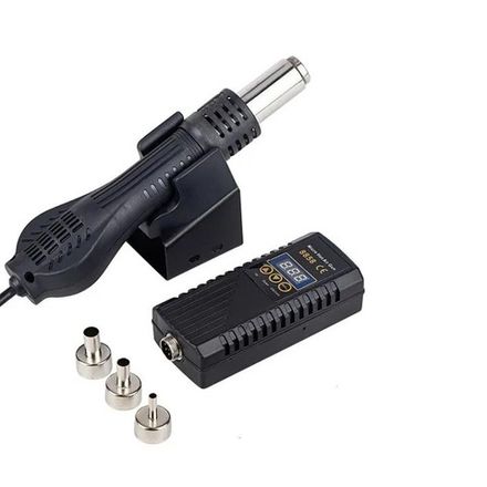 Портативная паяльная станция / фен c регулировкой мощности и ЖК дисплеем 480W AC220V