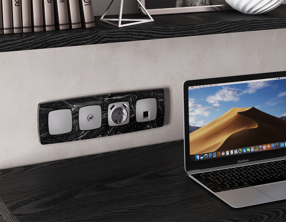 MO516010 Комплект суппорта универсального OMEGA Сталь матовый QUANT (OP5160, VM240)