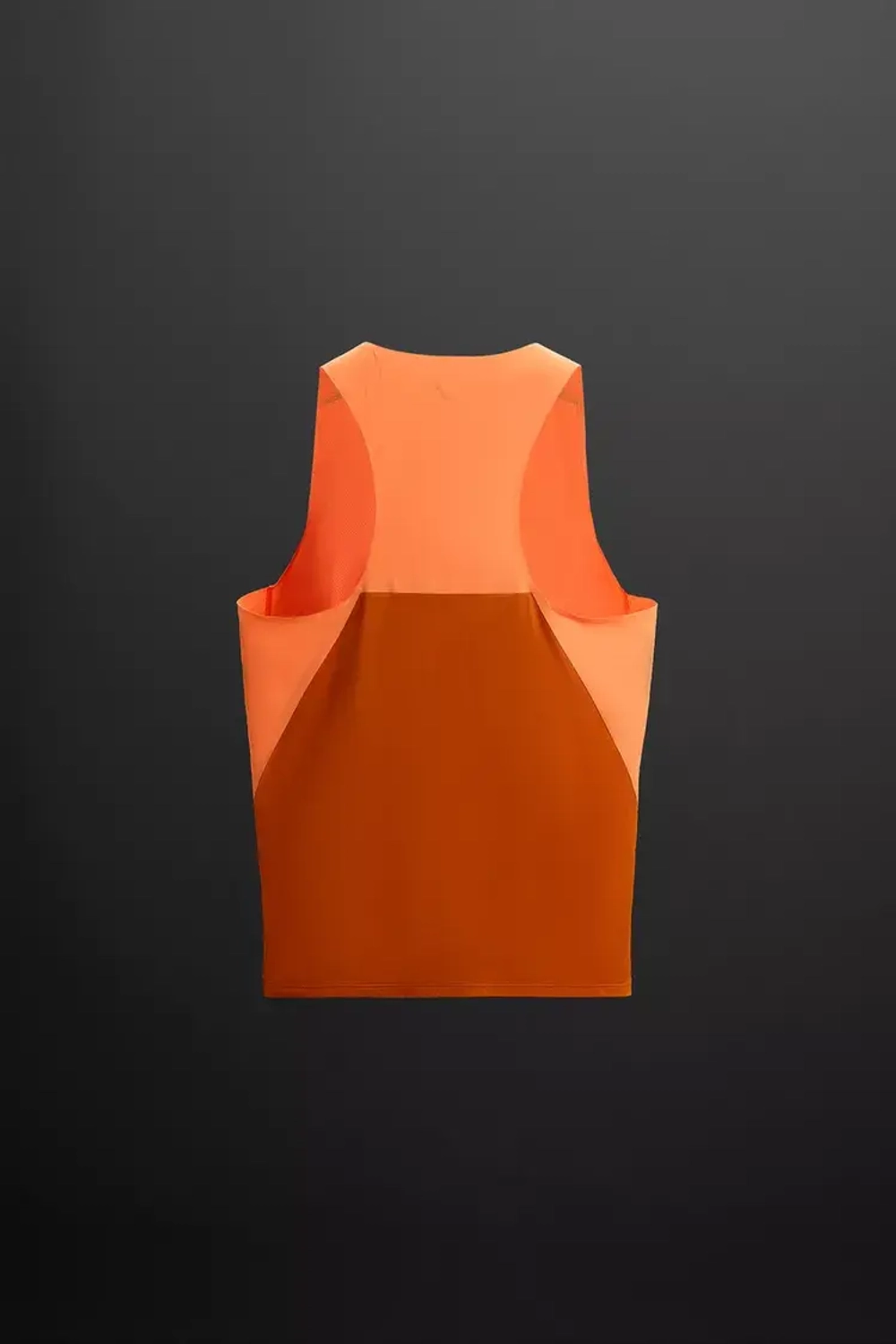 ZARA МАЙКА-БОРЦОВКА ИЗ ВЫСОКОТЕХНОЛОГИЧНОЙ ТКАНИ В СТИЛЕ КОЛОР-БЛОК, ОРАНЖЕВЫЙ