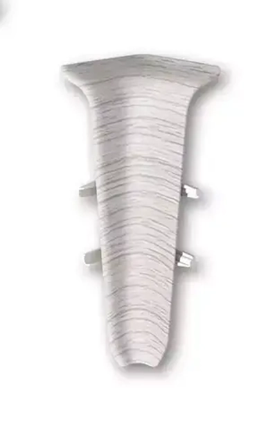 Внутренний угол плинтуса IDEAL Деконика 100 мм, Ясень серый 253 (1 шт)