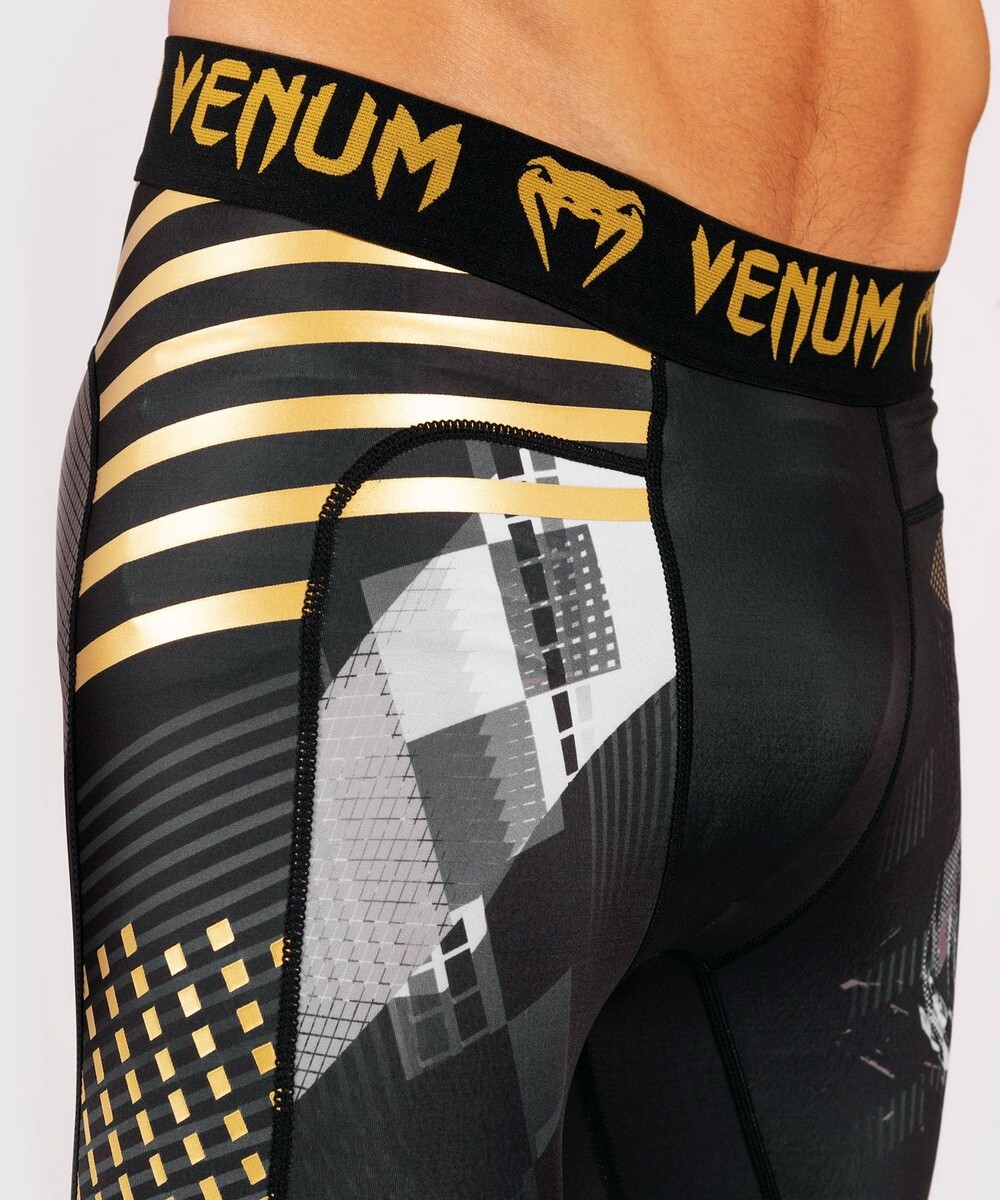 Компрессионные штаны Venum Skull Tights - Black