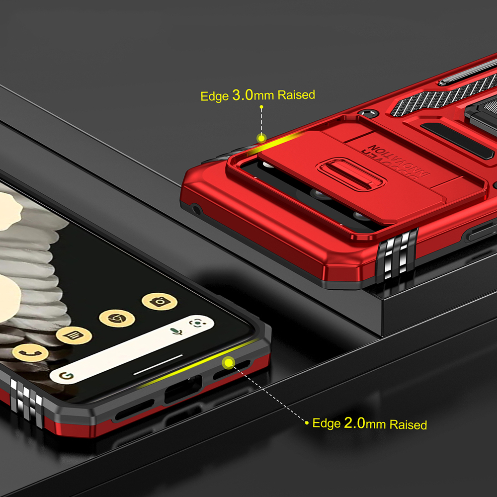 Чехол Safe Case с кольцом и защитой камеры для Google Pixel 7a