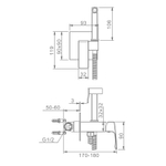 Гигиенический душ со смесителем  Raglo R01.52, хром