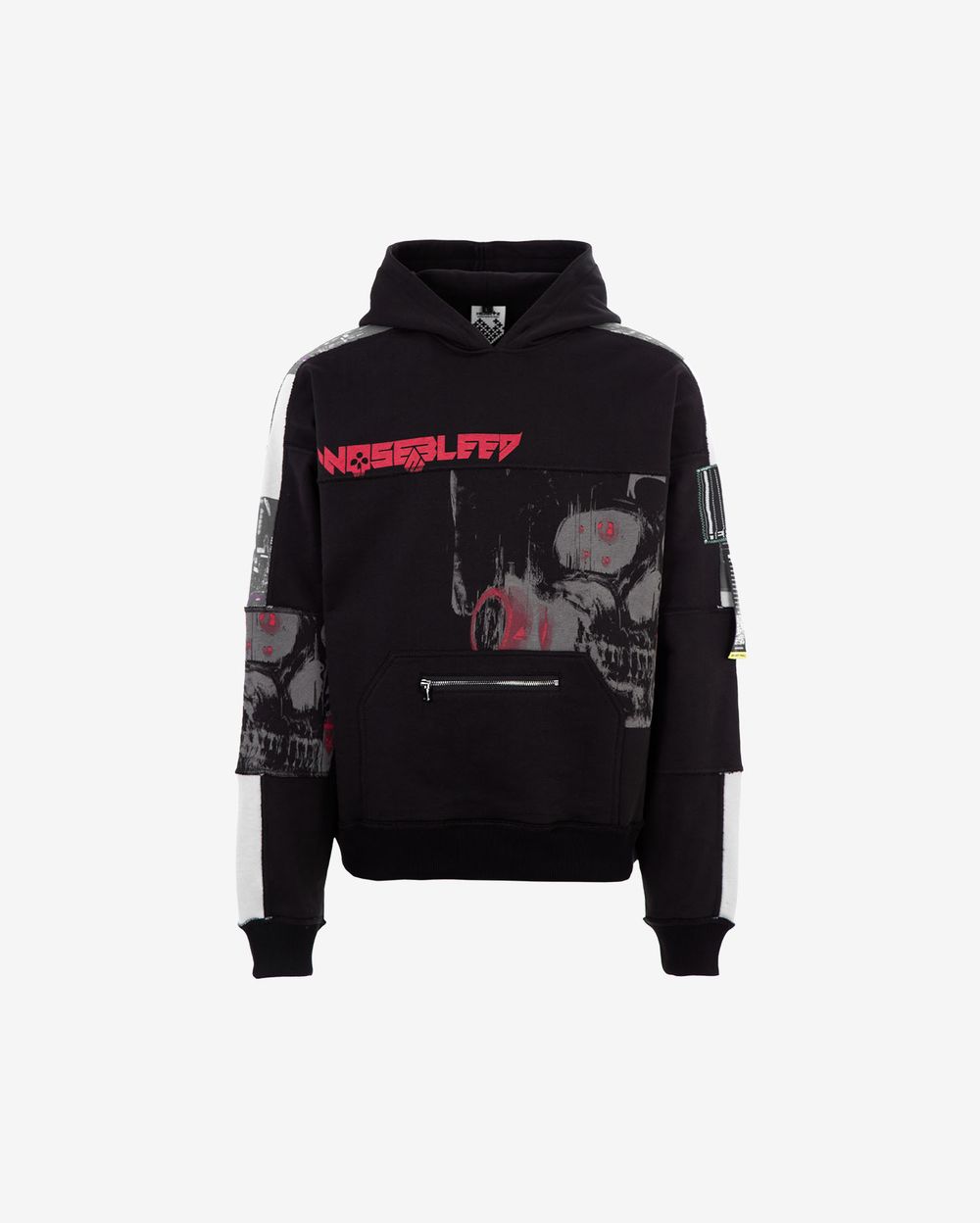 Худи Heartz Slayer Patchwork Oversized Special черный