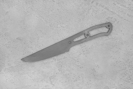 Заготовка для ножа, сталь VG-10 2,8мм. Модель "ЧелнокЪ" с клинком 100мм, ТО 62-63HRC