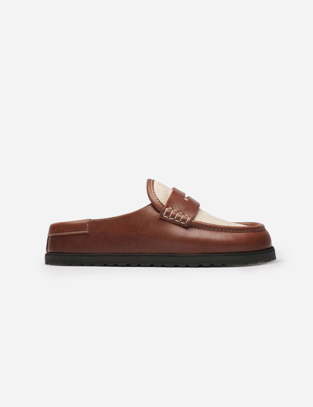 Birkenstock 1774 Naples Wrapped Natural Leather Oiled " Cinnamon Canvas"
