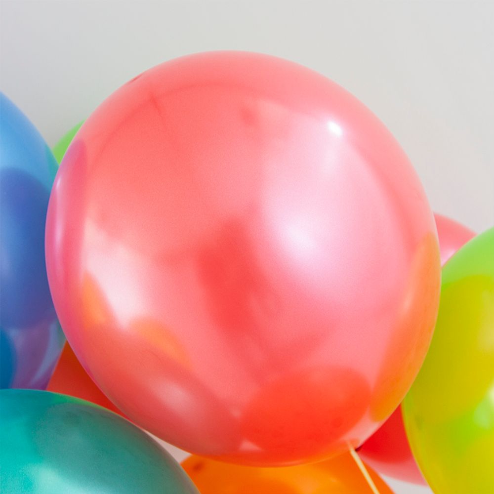 Шар (12"/30 см) Ассорти, металлик 100 шт.