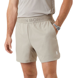 Мужские теннисные шорты Björn Borg Ace Short Shorts - Бежевый