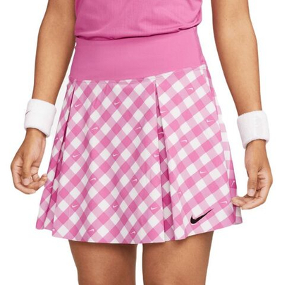 Теннисная юбка Nike Court Dri-Fit Advantage Print Club Skirt - Purple