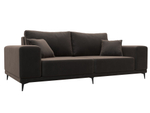 Диван прямой Льюес, Коричневый, Велюр, 108596
