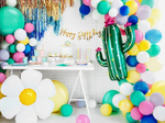 Гирлянда "Happy Birthday" (золото) 62 см
