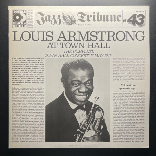 Louis Armstrong ‎– Louis Armstrong At Town Hall "The Complete Town Hall Concert" 17 May 1947 2LP (Франция 1983г.)
