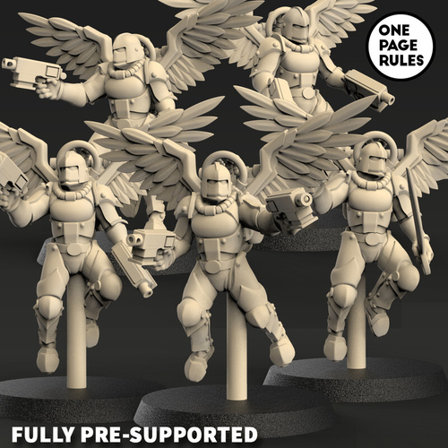 Armies of the Imperium Adepta Sororitas Seraphim Squad 1 шт. миниатюра для dnd, днд, pathfinder, фентези, Настольная игра, НРИ, Варгейм, РПГ