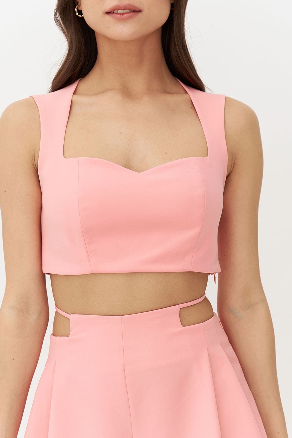 Топ-сердечко цвета персик