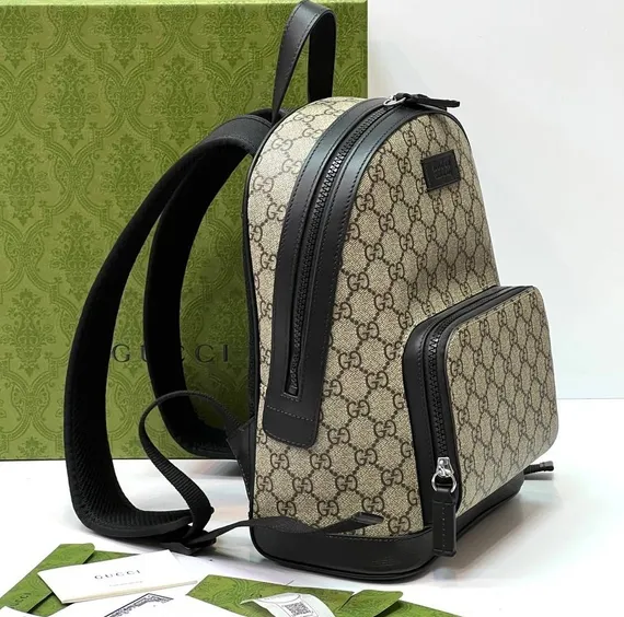 Рюкзак Gucci GG Supreme бежевый