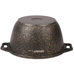 Кастрюля 3л «Granit ultra» (black-gold) со стеклянной крышкой кгбг32а