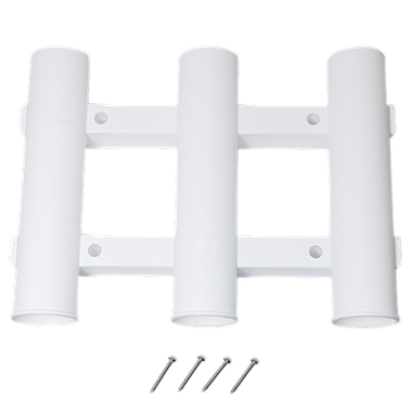 Держатель спиннинга Sunfine тройной 50мм Белый пластик SF30662-W