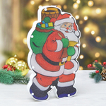 Фигура светодиодная "Дед Мороз" 15*26см, 1 режим, батарейки 3ААА