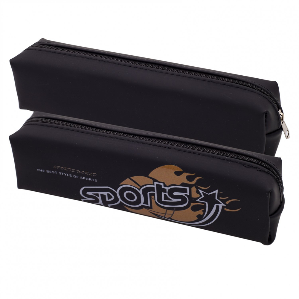 Пенал - косметичка Alingar, ПВХ, молния, 60 х 210 мм, "Sports world", ассорти