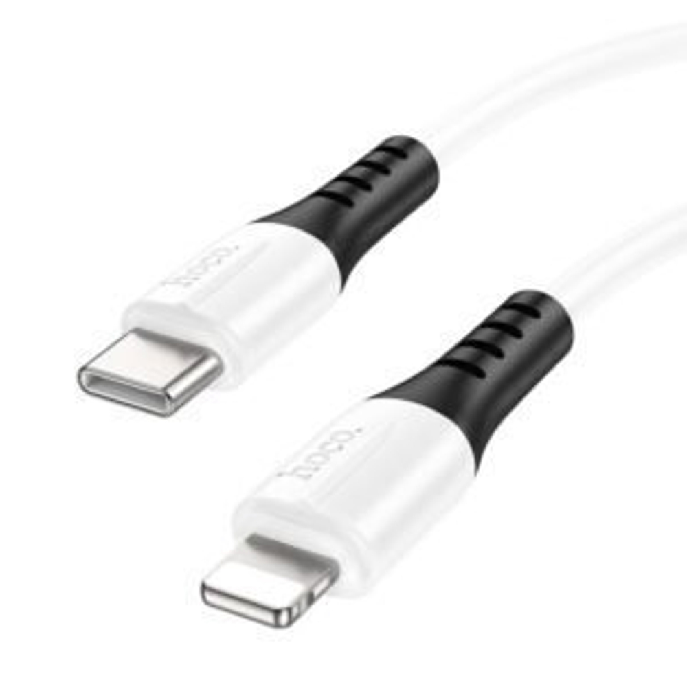 Кабель Hoco X82 (Type-C) на (Lightning) 100см силиконовый (белый)