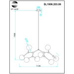 Люстра на штанге St Luce CHIETI SL1506.203.08