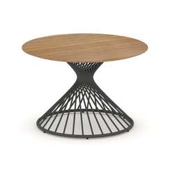 Oak Стол переговорный круглый D=1200мм PR.C.SPRG-003.M Дуб Светлый/Металл Антрацит 1200*1200*750