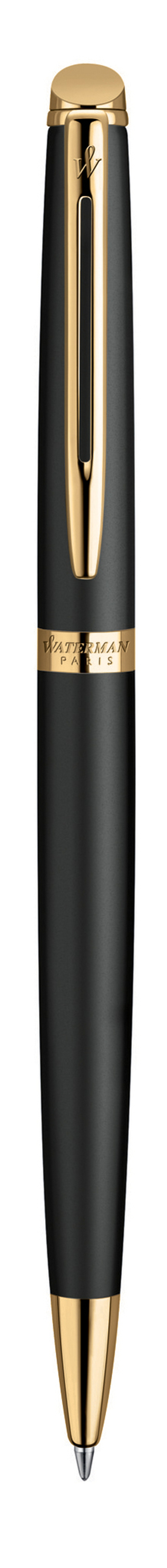 Шариковая ручка Waterman Hemisphere, цвет: MatteBlack GT, стержень: Mblk