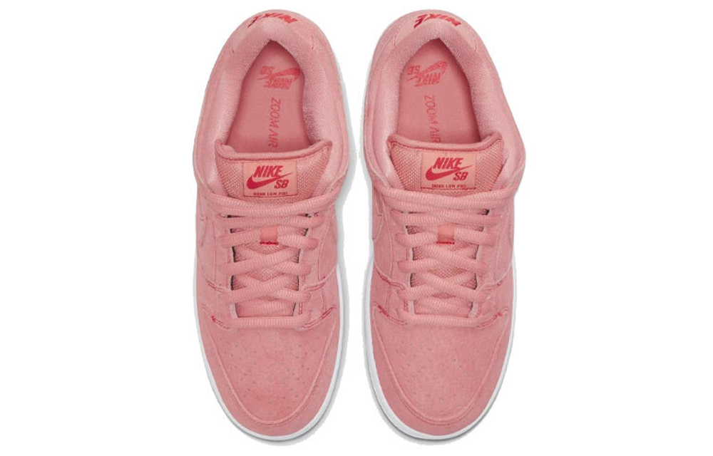 Nike Dunk SB Pro PRM "pink pig" non-slip low-top sneakers for men and women the same pink