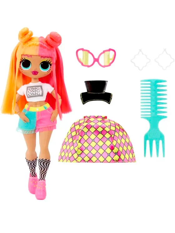 Кукла Лол ОМГ Неонлишес с аксессуарами