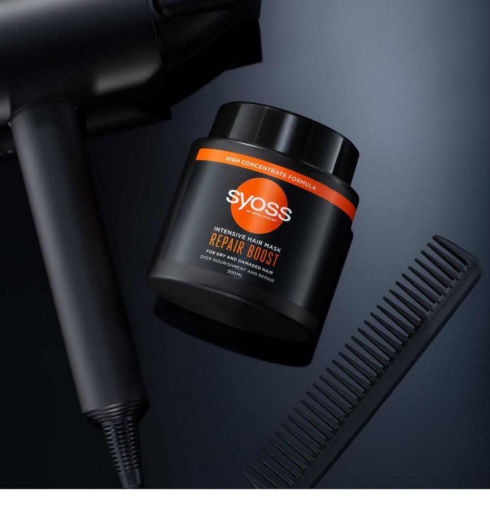 Syoss Repair Boost - глубоко укрепляющая маска для волос против ломкости волос /   500  ml  / GTIN 9000101630565