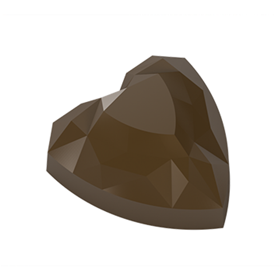 545 | Форма &quot;Сердце с гранями&quot; (275*175 мм)