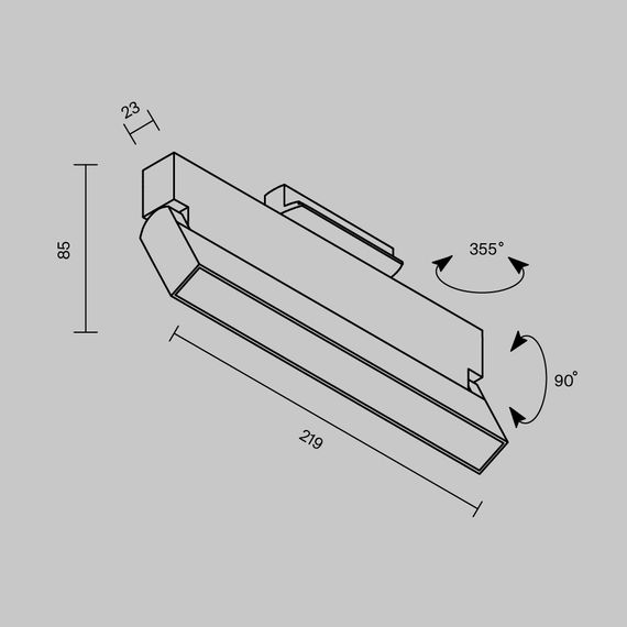 Трековый светильник Maytoni Technical TR223-1-12WCCT-W-B