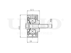 Ролик направляющий приводного ремня UNIO TNS-10274