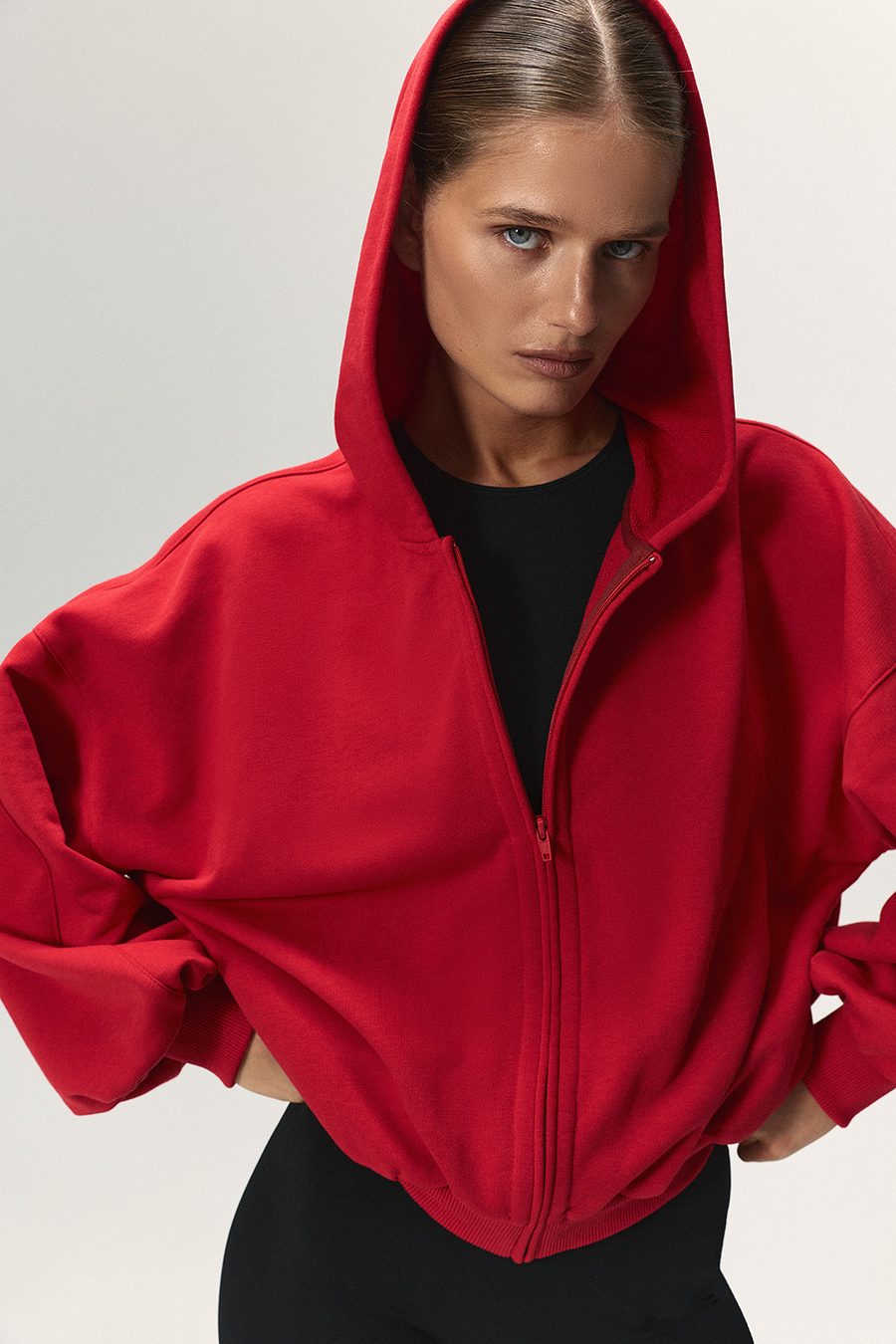 Толстовка на молнии Красный