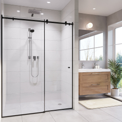 Прямая с одностворчатой раздвижной дверью 1900 х 1200