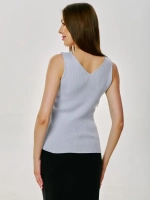 Топ вязаный, майка в рубчик