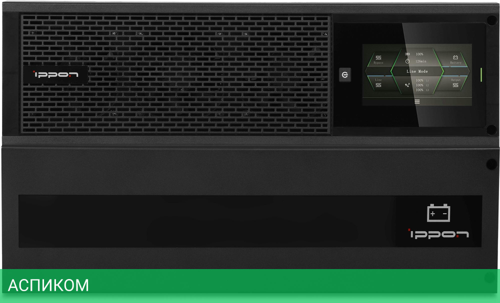 Источник бесперебойного питания Ippon Innova Unity RT 3-3 10K 10000Вт 10000ВА черный (1445970)