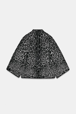 ZARA СВИТЕР С ШИРОКИМИ РУКАВАМИ, СЕРЫЙ